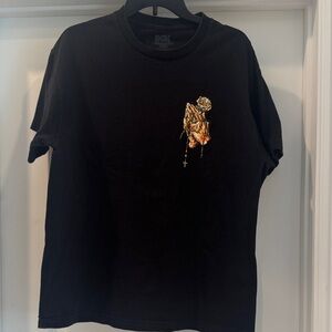 DGK Black Tee with Gold and Orange Graphic